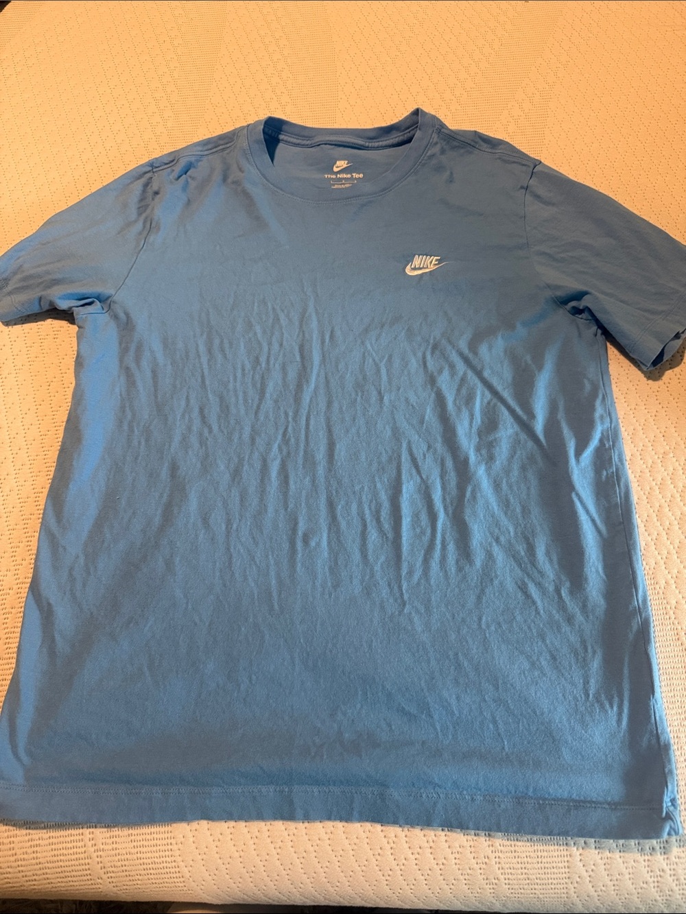 Nike Men’s Light Blue Short-Sleeve Logo Tee